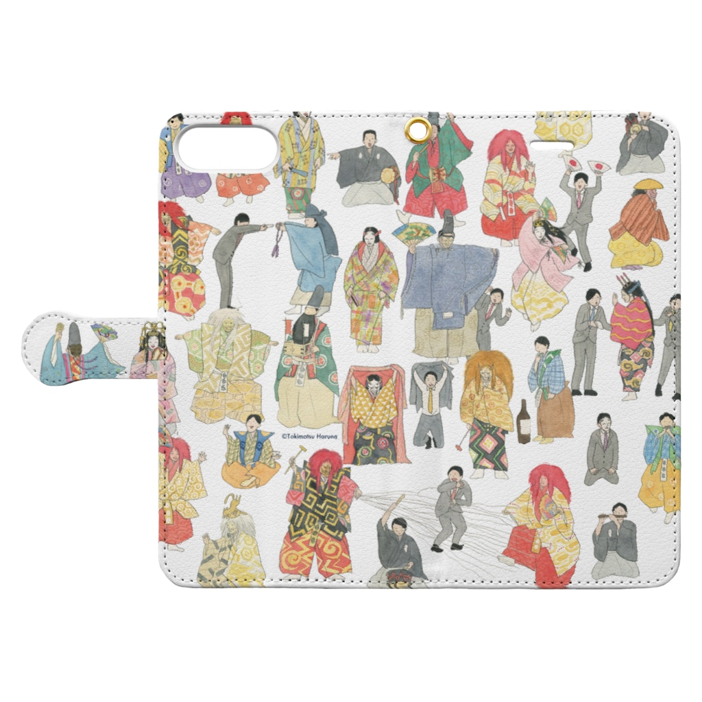 スペースオフィスのゆかいなのうがく Book-Style Smartphone Case:Opened (outside)