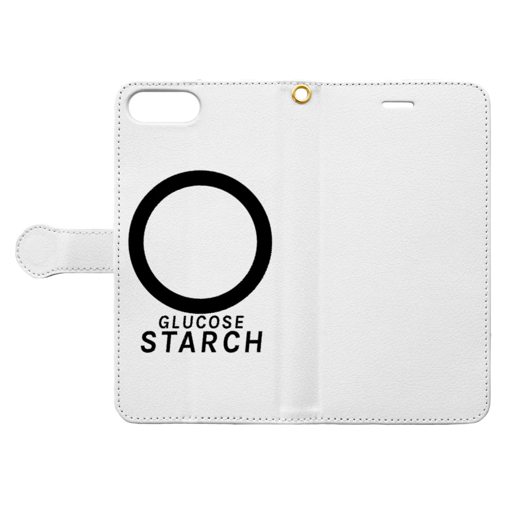 SOH_Ebamachi_Hopeのグルコースターチ麺 Book-Style Smartphone Case:Opened (outside)