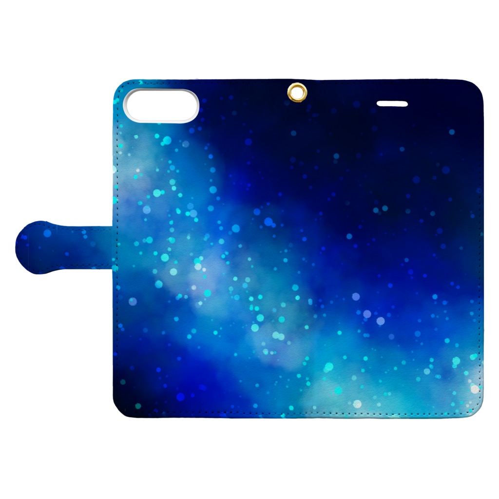 かわいいもののおみせ　いそぎんちゃくの天の川 Book-Style Smartphone Case:Opened (outside)