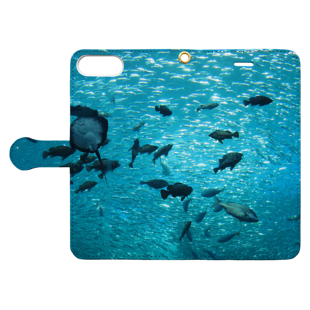 𝕚𝕣𝕠𝕤𝕒𝕤𝕙𝕚の水族館 Book-Style Smartphone Case:Opened (outside)