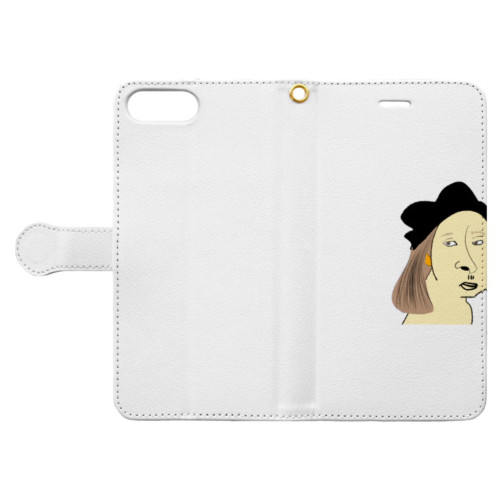 libraryのラファエロ3T Book-Style Smartphone Case:Opened (outside)