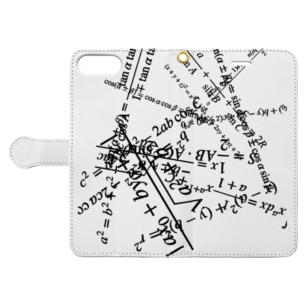 de modaの高校数学公式 Book-Style Smartphone Case:Opened (outside)