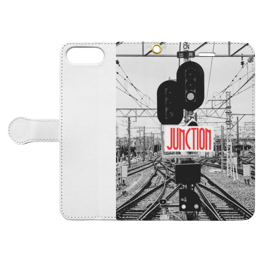 Valleyのjunction Book-Style Smartphone Case:Opened (outside)