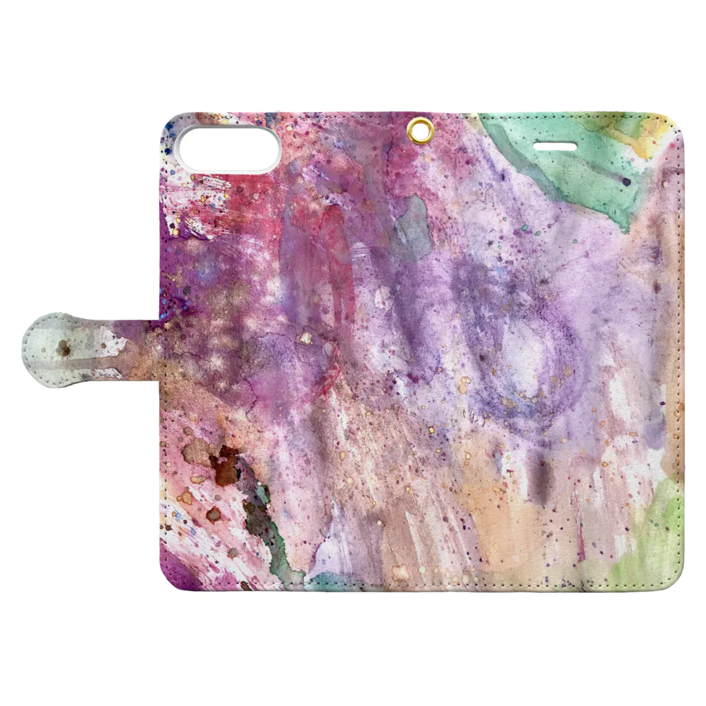 mikoma-ART-の2020年6月(part2) Book-Style Smartphone Case:Opened (outside)