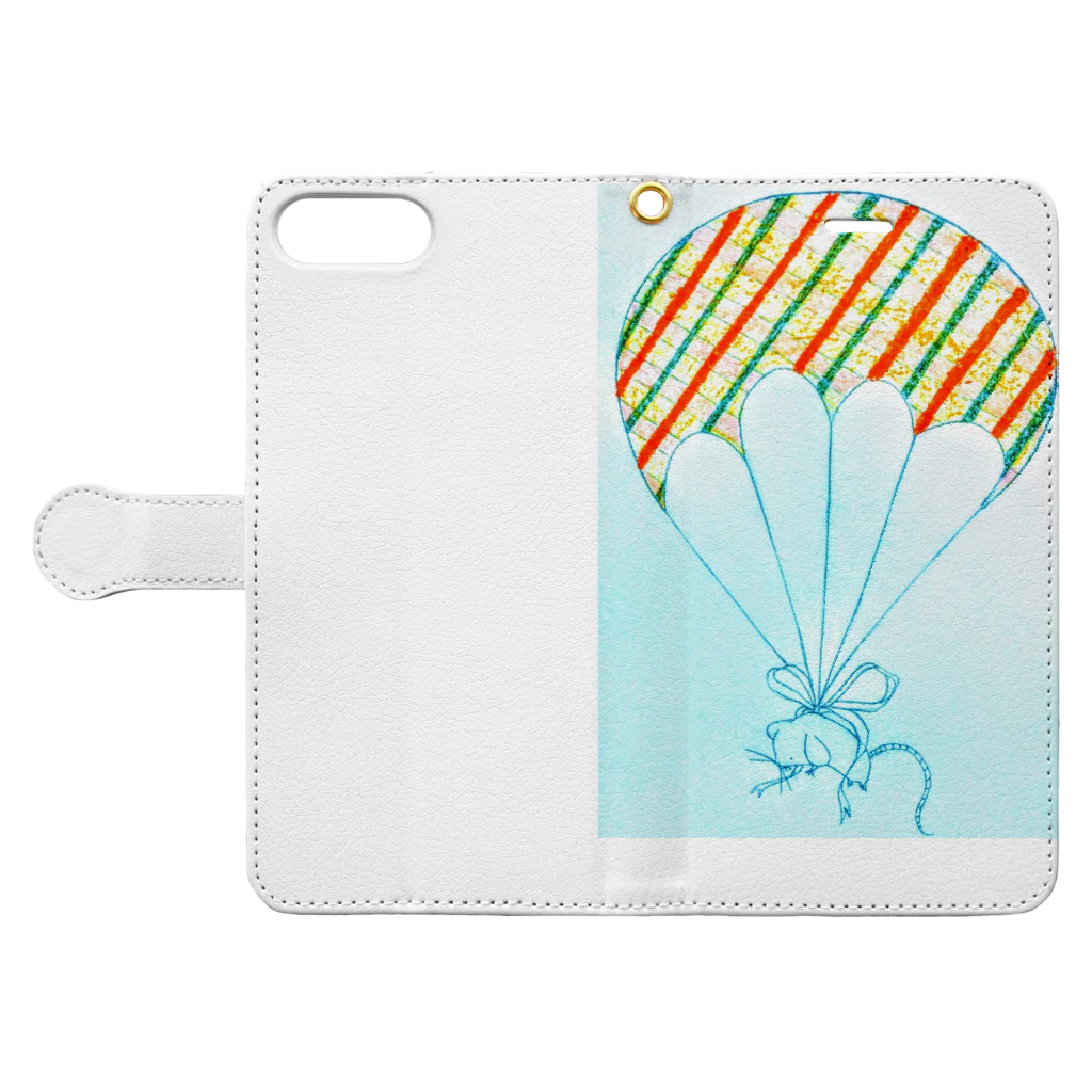 utoutoのBalloonmouse Book-Style Smartphone Case:Opened (outside)