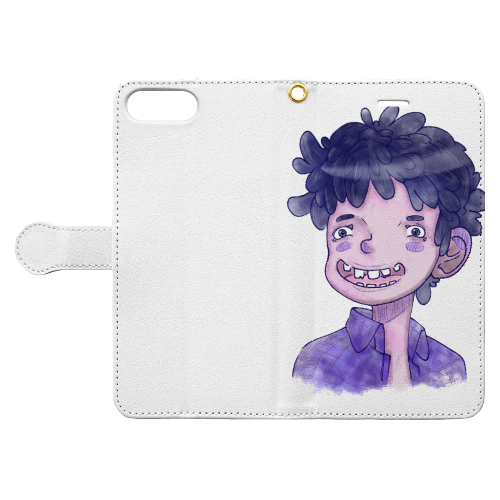 Dragons FlyのSmile Forever Book-Style Smartphone Case:Opened (outside)