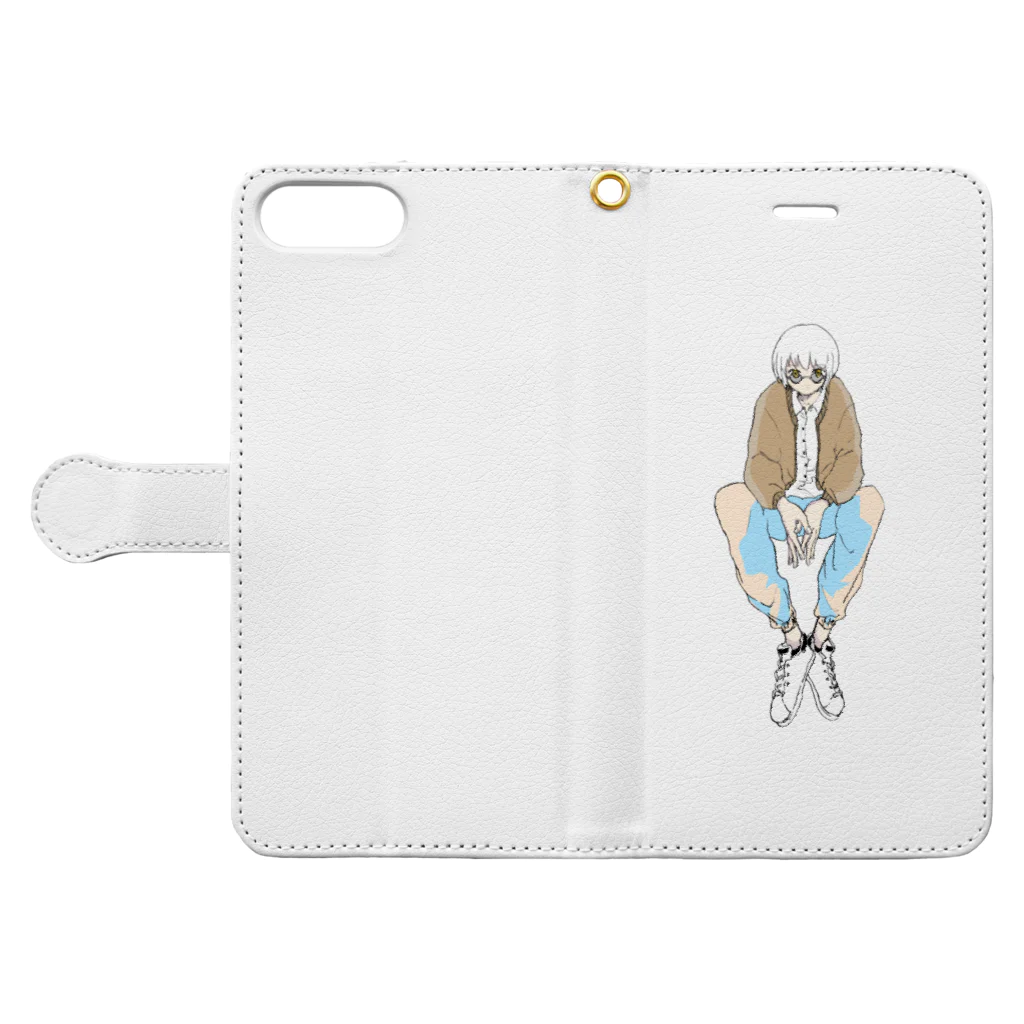 orimin(おりみん)の倉庫のandrogynous Book-Style Smartphone Case:Opened (outside)