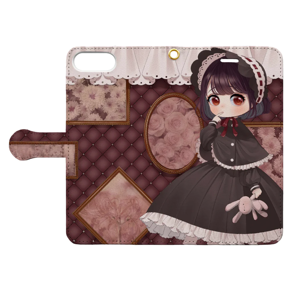 はぐ🥕の女の子 Book-Style Smartphone Case:Opened (outside)