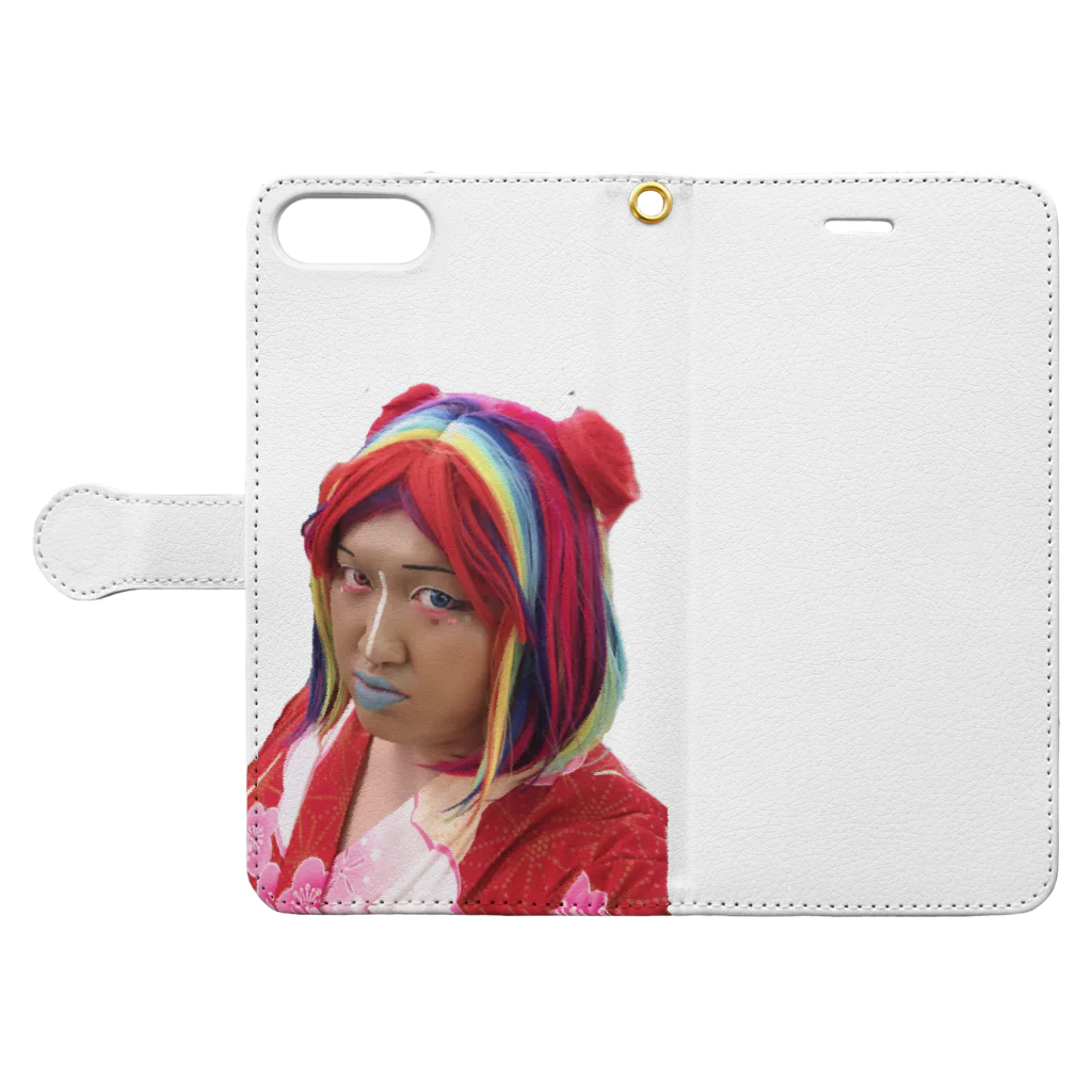 BONITAのBONITA 浴衣 Book-Style Smartphone Case:Opened (outside)