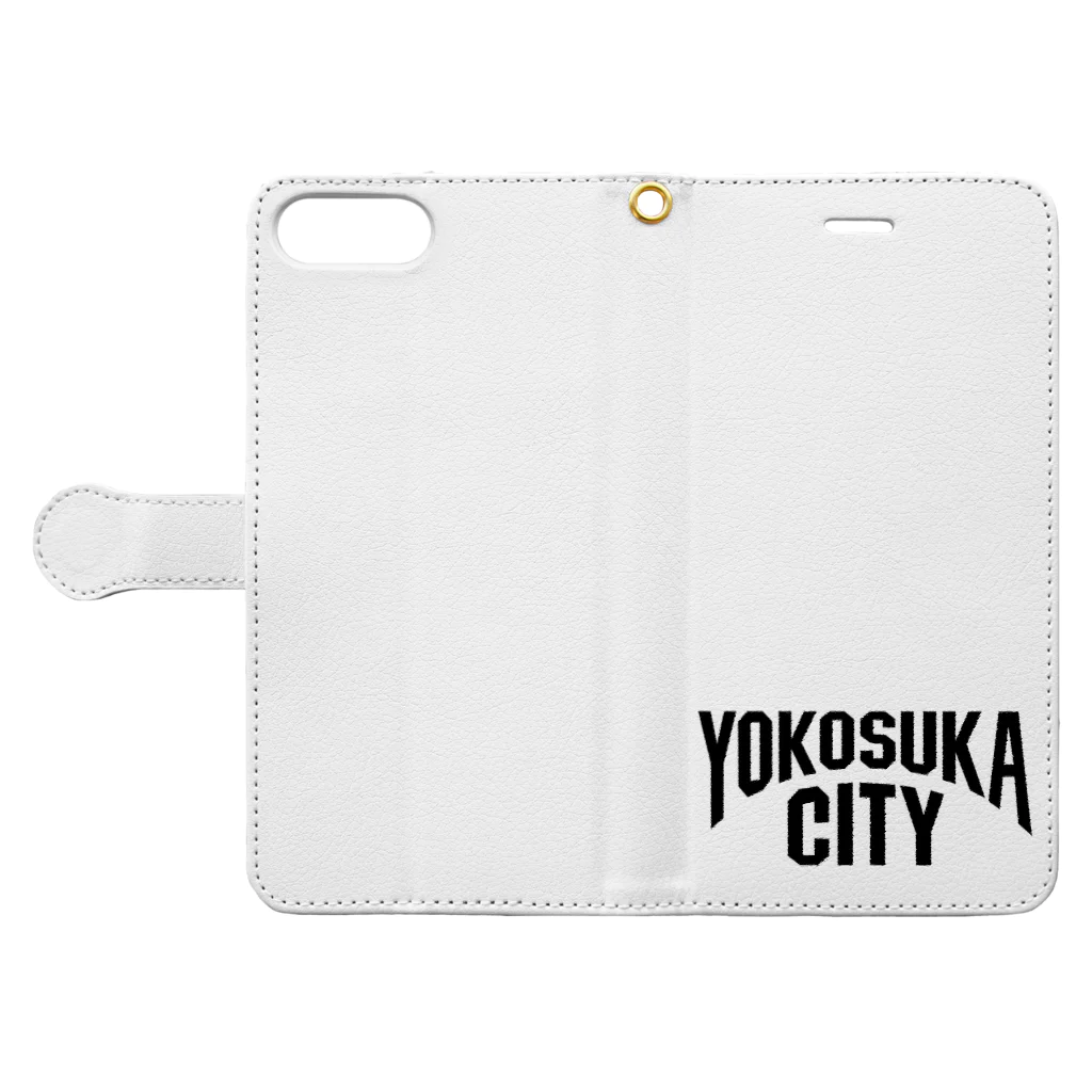 jimotyの横須賀 YOKOSUKA ヨコスカシティ Book-Style Smartphone Case:Opened (outside)