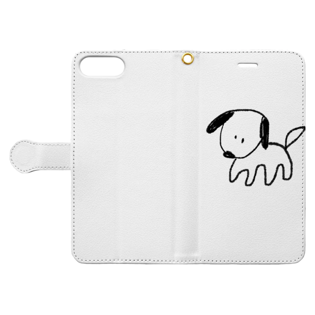 ととのうのohinu Book-Style Smartphone Case:Opened (outside)