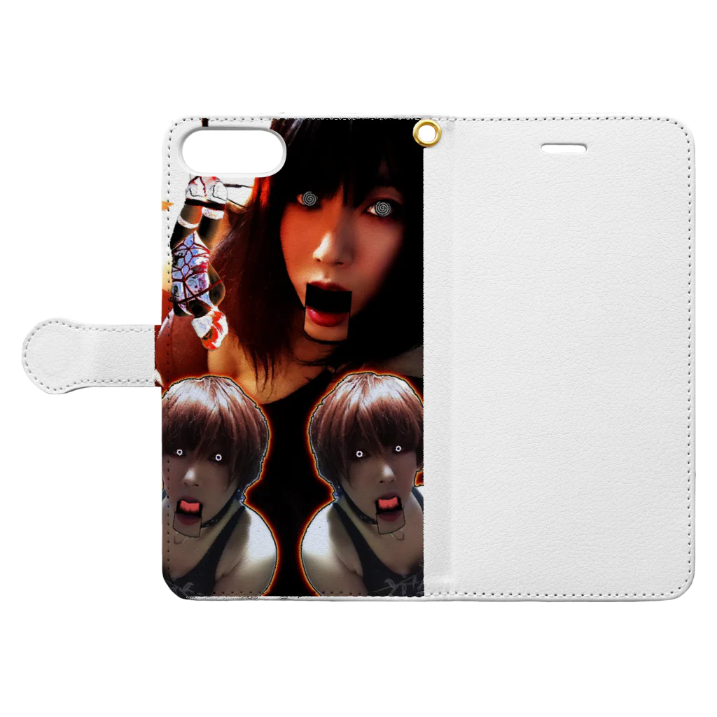 BONITAの変態鬼才ゆり Book-Style Smartphone Case:Opened (outside)