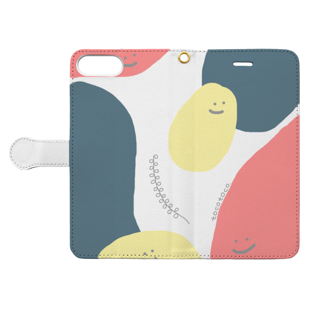 tocotoco.のtocotoco Book-Style Smartphone Case:Opened (outside)