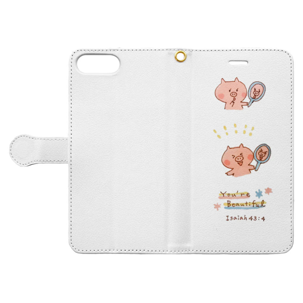 Grace+のYou're Beautiful Book-Style Smartphone Case:Opened (outside)