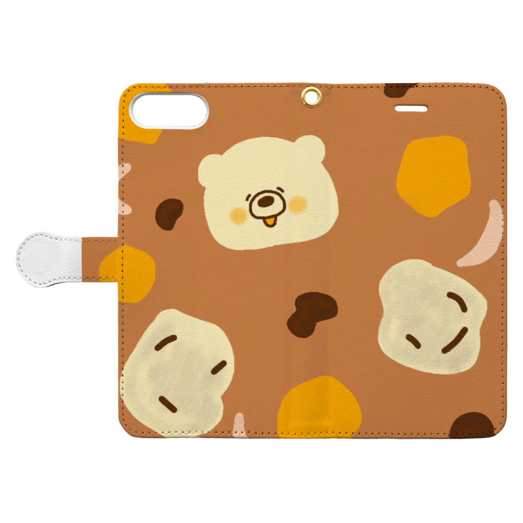 cocomarinのぽてくま＊カレーにかくれんぼ＊ Book-Style Smartphone Case:Opened (outside)