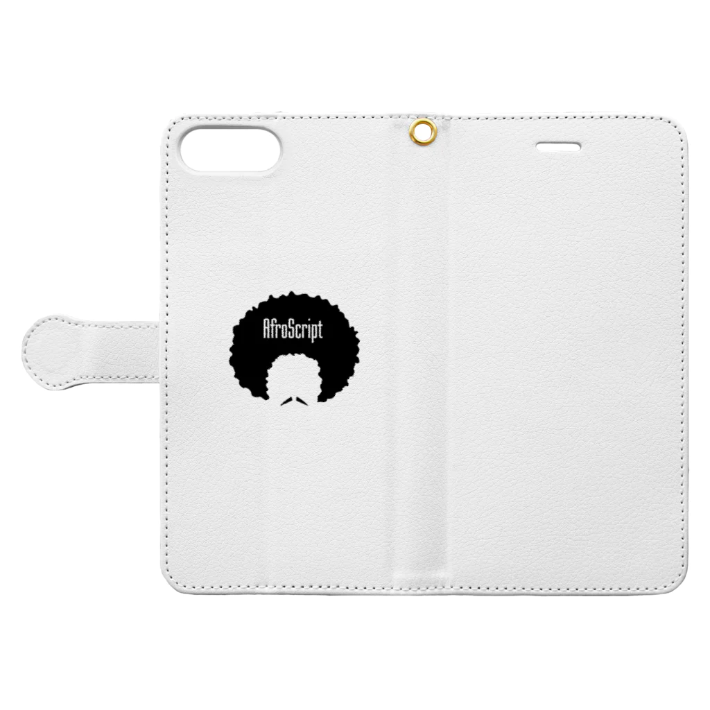 afroscriptのafroscript Book-Style Smartphone Case:Opened (outside)