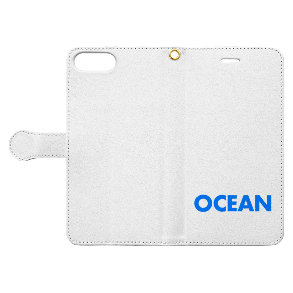 imageampのBLUEOCEAN Book-Style Smartphone Case:Opened (outside)