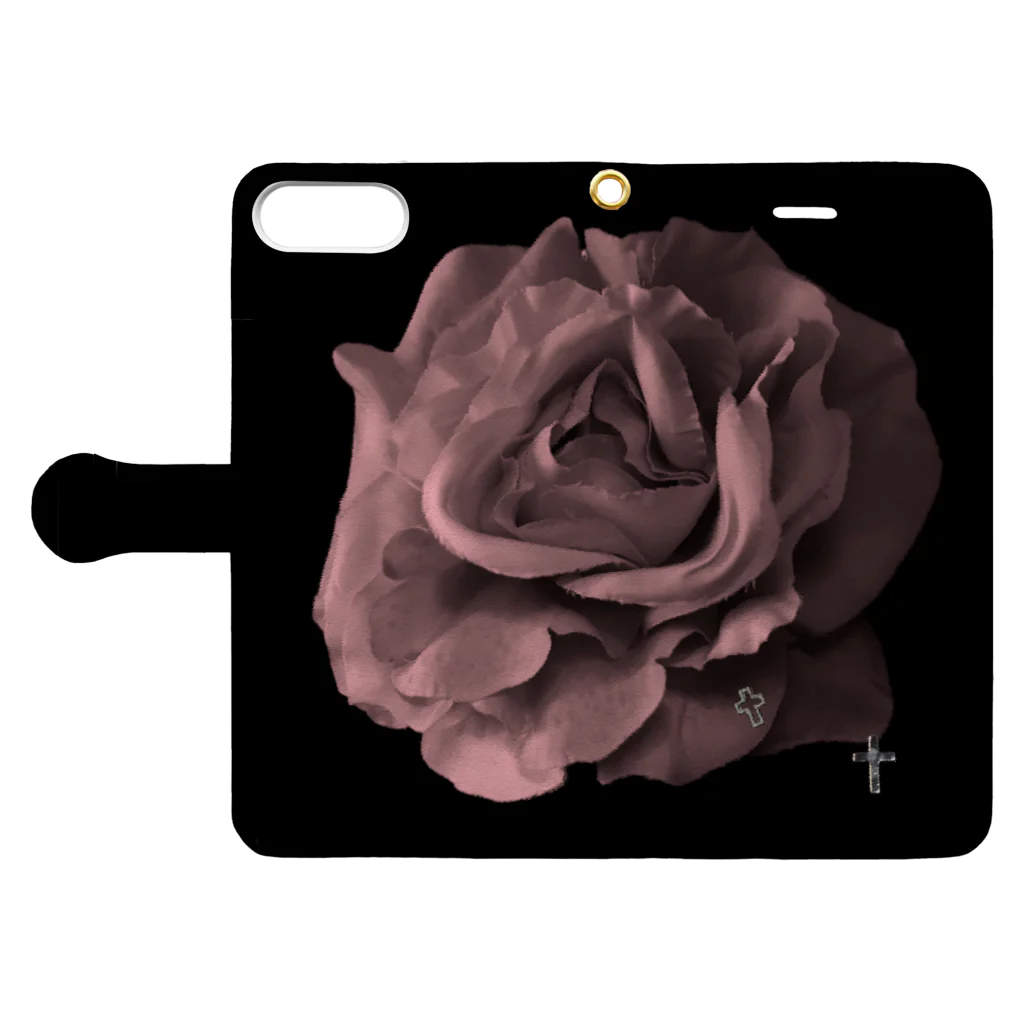 💜Salon de Lucia💜のRosenkreuzer CRIMSON bg Book-Style Smartphone Case:Opened (outside)