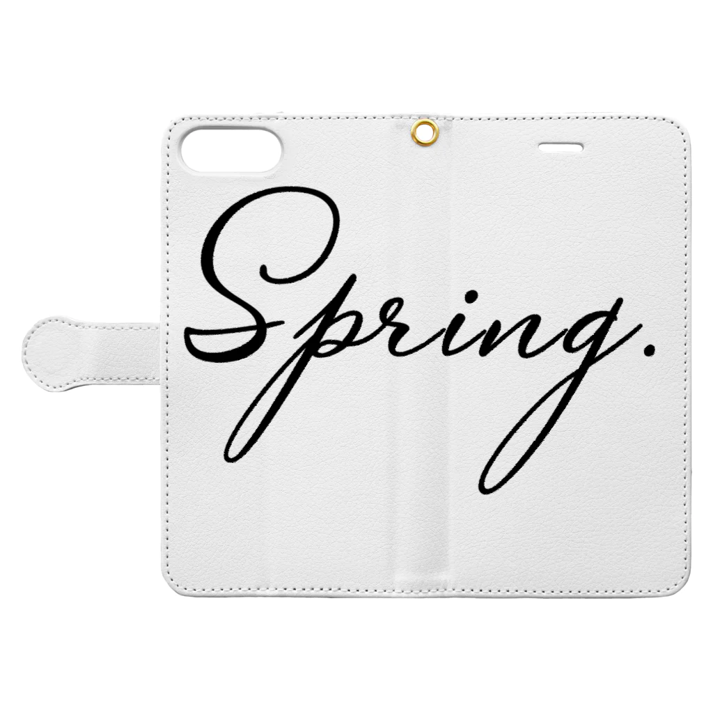 spring.のSpring.  Book-Style Smartphone Case:Opened (outside)