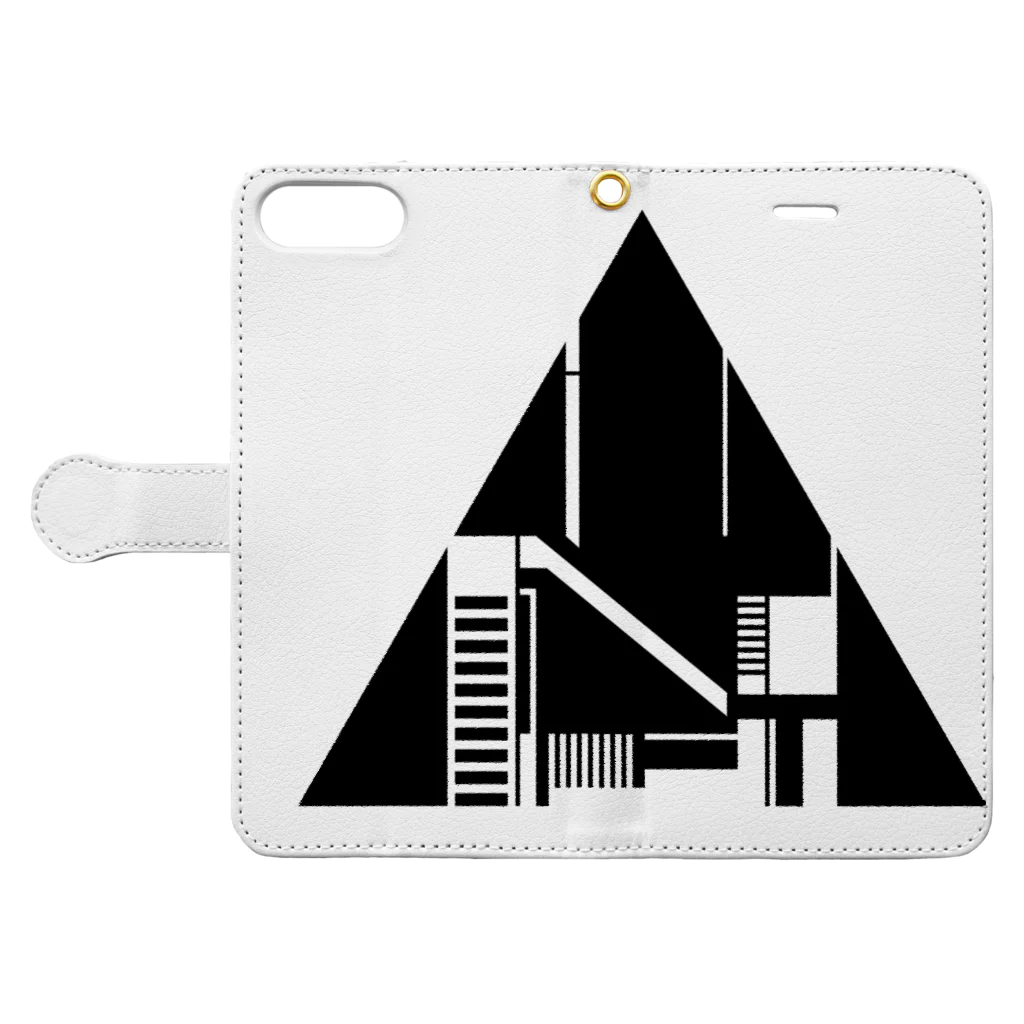 NconkeyのAbstract Nx2 Book-Style Smartphone Case:Opened (outside)