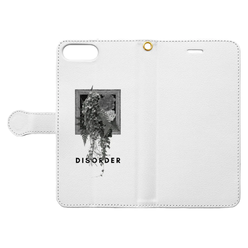 ANOTHER GLASSのDISORDER(mono) Book-Style Smartphone Case:Opened (outside)