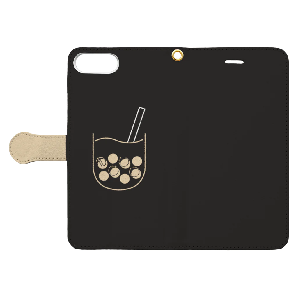 Circlothesのやせたい Book-Style Smartphone Case:Opened (outside)