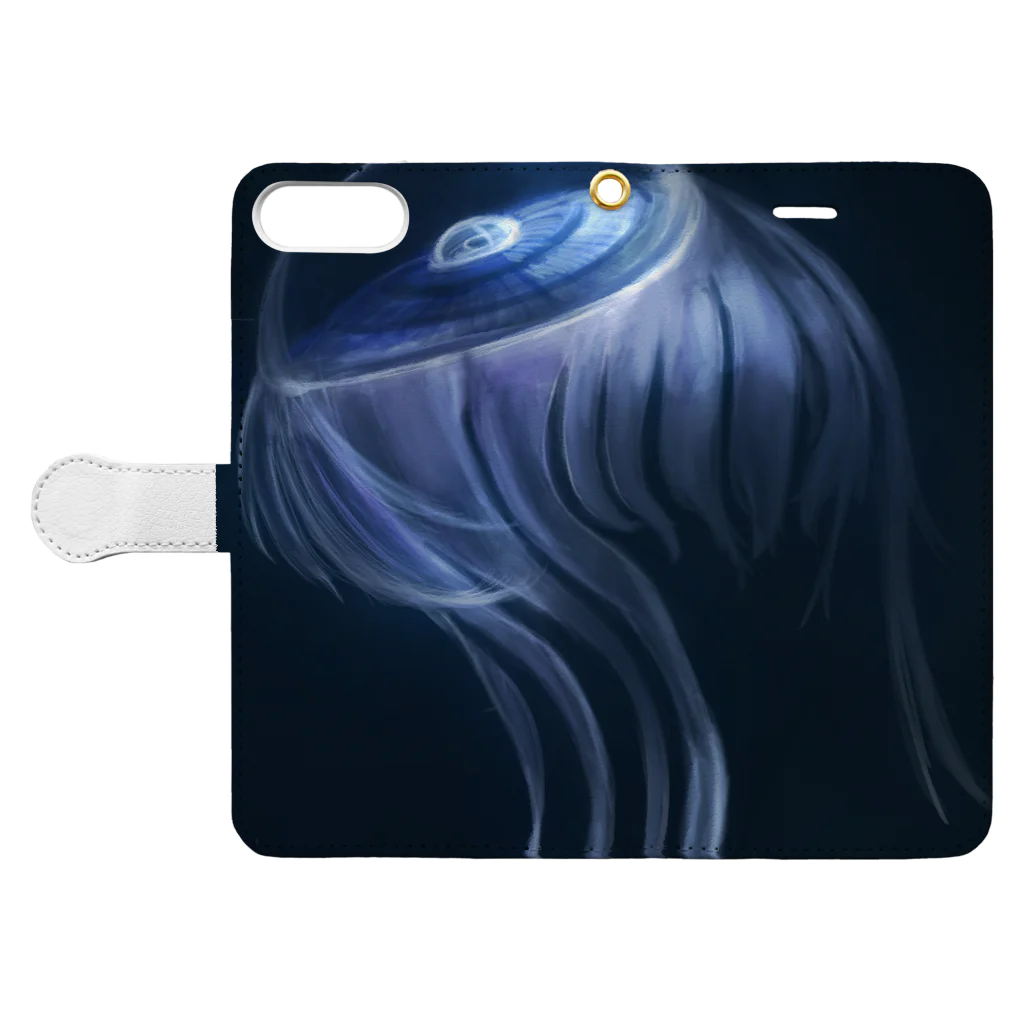 Atelier_ReiyaのMonster  jellyfish Book-Style Smartphone Case:Opened (outside)