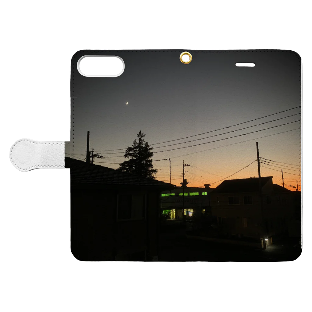 caz_sayouの夕焼け Book-Style Smartphone Case:Opened (outside)