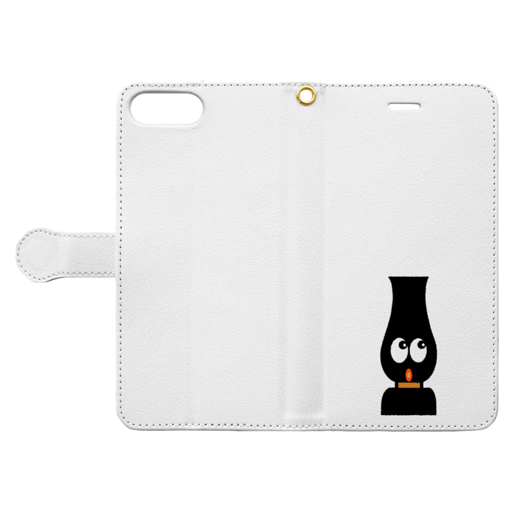 TaKeChin Shopのランタンのランタくん^^ Book-Style Smartphone Case:Opened (outside)