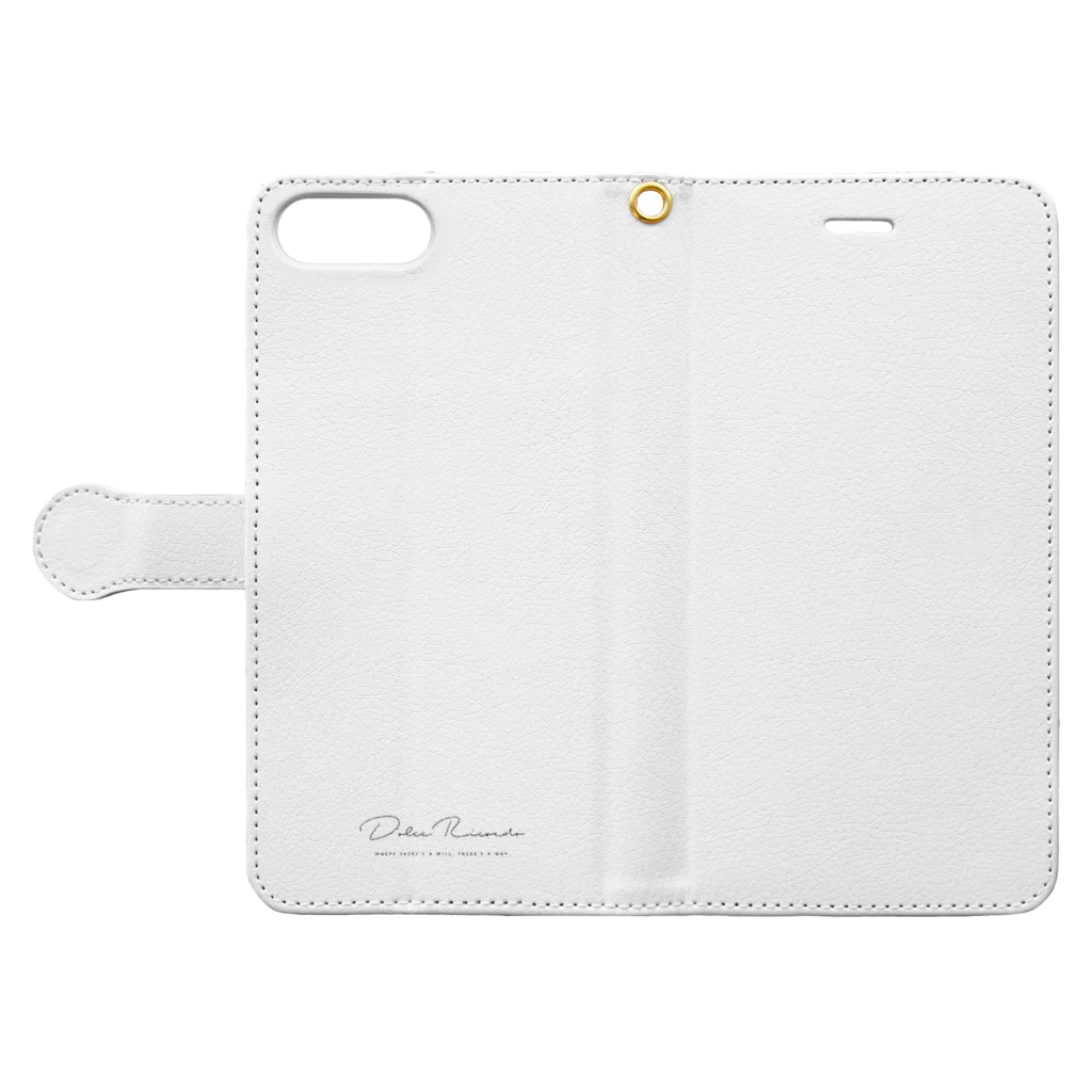 シンプル好きのグッズのお店 のDolce Ricordo Book-Style Smartphone Case:Opened (outside)