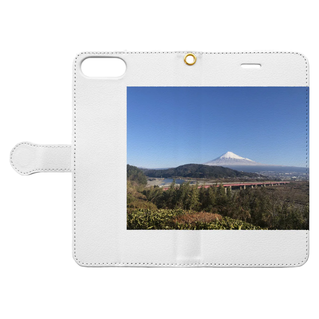 kishiwadacity-0724の富士山グッズ Book-Style Smartphone Case:Opened (outside)