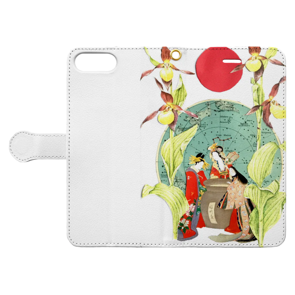 欠片の寄せ集めの三大美女覗世界 Book-Style Smartphone Case:Opened (outside)