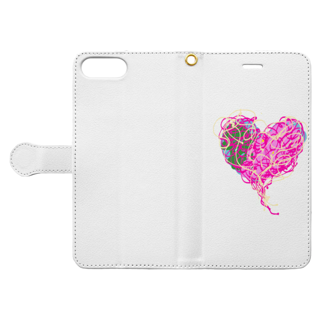 ちいのHart 2 Book-Style Smartphone Case:Opened (outside)