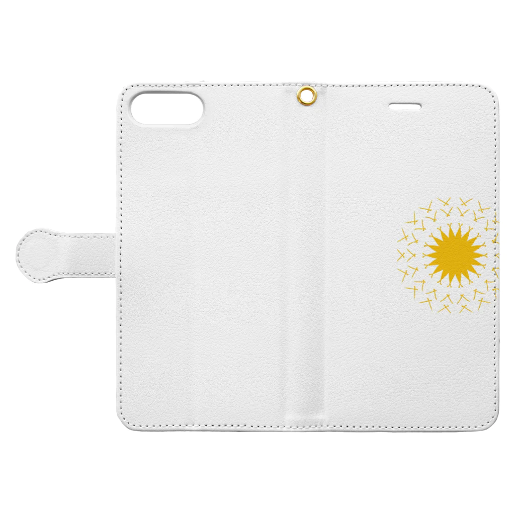 ぐりんの太陽 Book-Style Smartphone Case:Opened (outside)