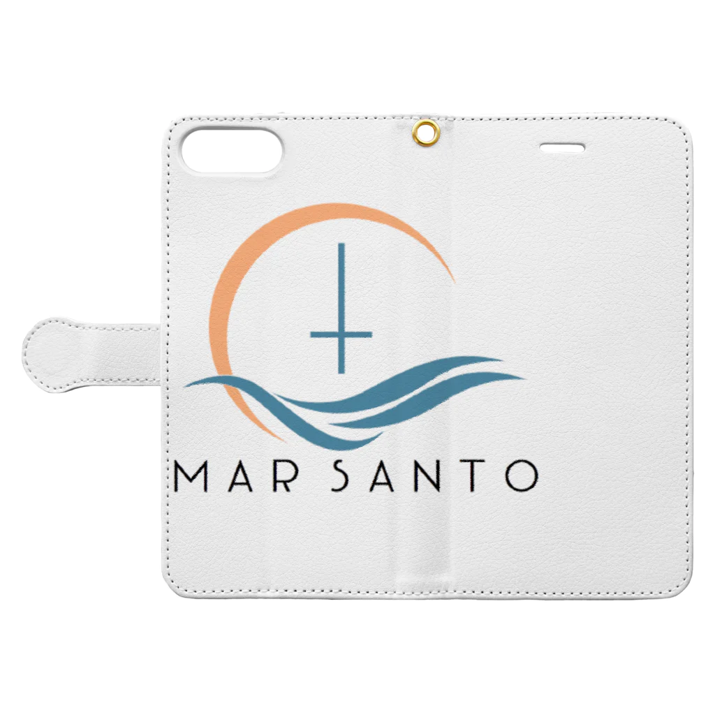 MAR SANTOのMAR SANTO × Fashion goods 手帳型スマホケースを開いた場合(外側)