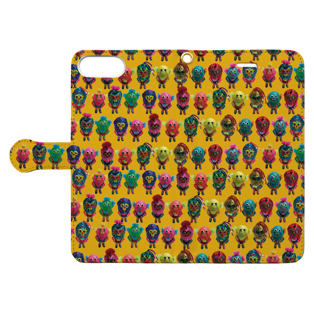 ☆KowellyTown☆のKT Lucha Monsters T-shirts Book-Style Smartphone Case:Opened (outside)