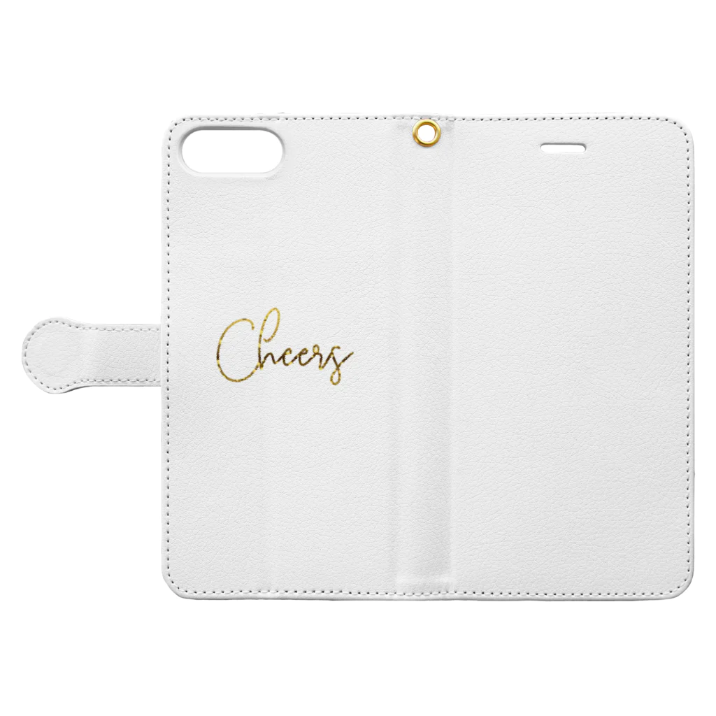 nykのcheers Book-Style Smartphone Case:Opened (outside)