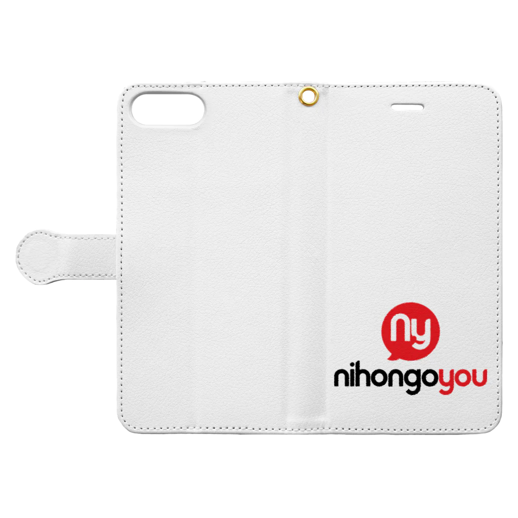 NihongoYouのNihongoYou Logo 手帳型スマホケースを開いた場合(外側)