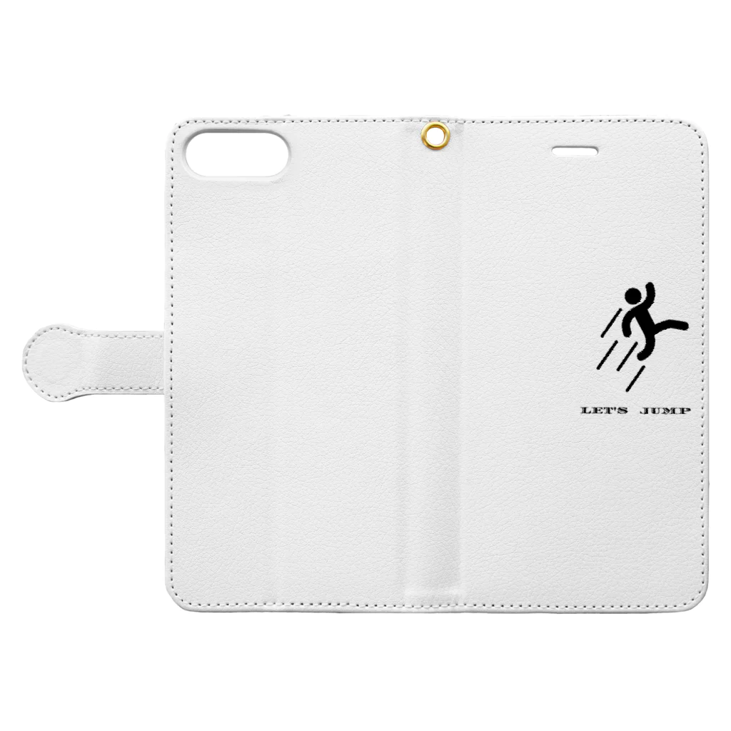 陸上のLET'S JUMP Book-Style Smartphone Case:Opened (outside)