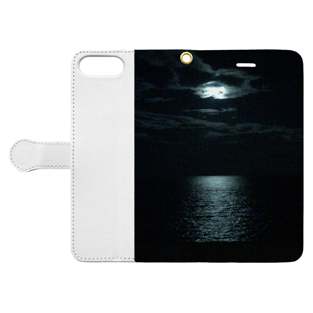 yuki_0421_2020の夜 Book-Style Smartphone Case:Opened (outside)