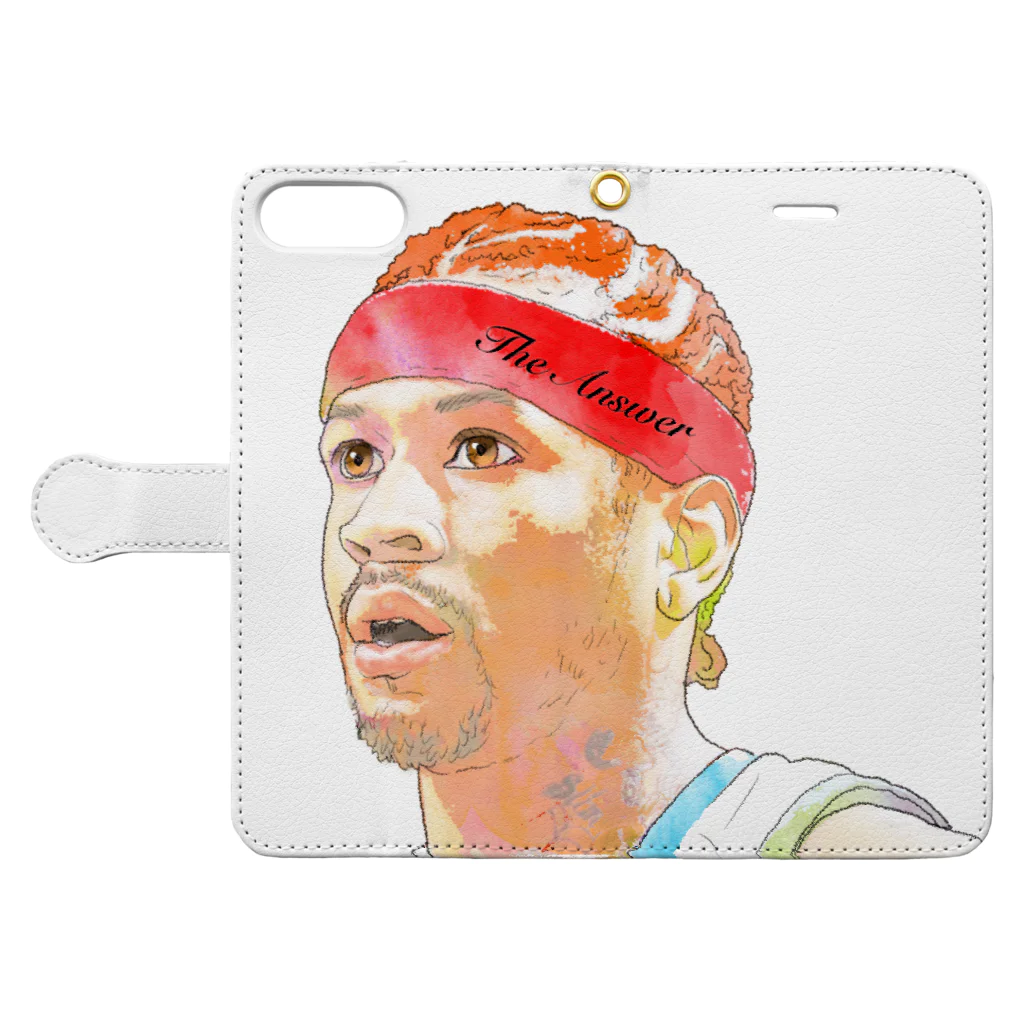 NBA Timesのバスケグッズ広場のThe Answerシリーズ　iPhoneケース Book-Style Smartphone Case:Opened (outside)