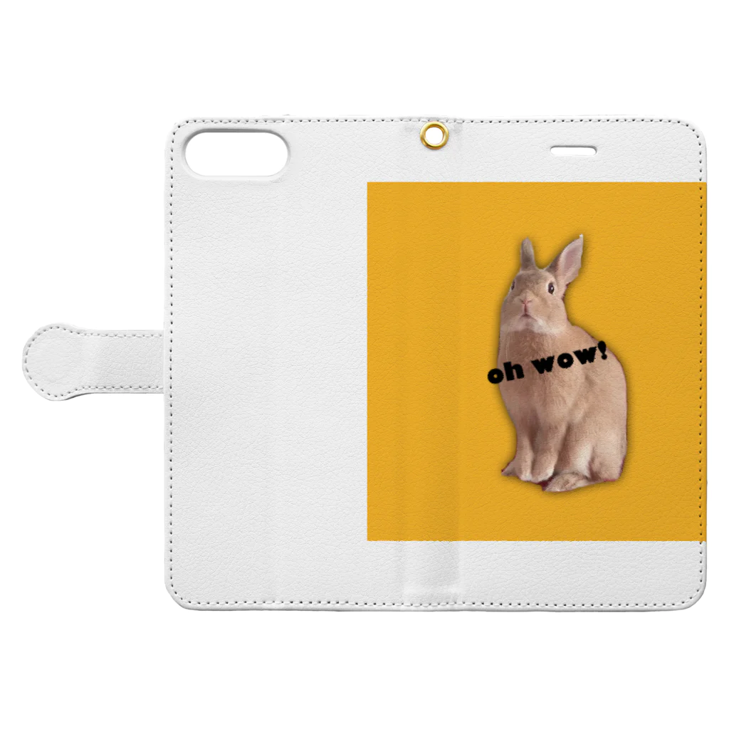 RAVI the rabbitのRAVI the rabbit Book-Style Smartphone Case:Opened (outside)