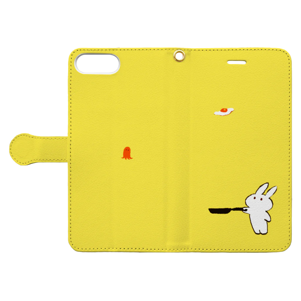 irusuのめだまやき Book-Style Smartphone Case:Opened (outside)