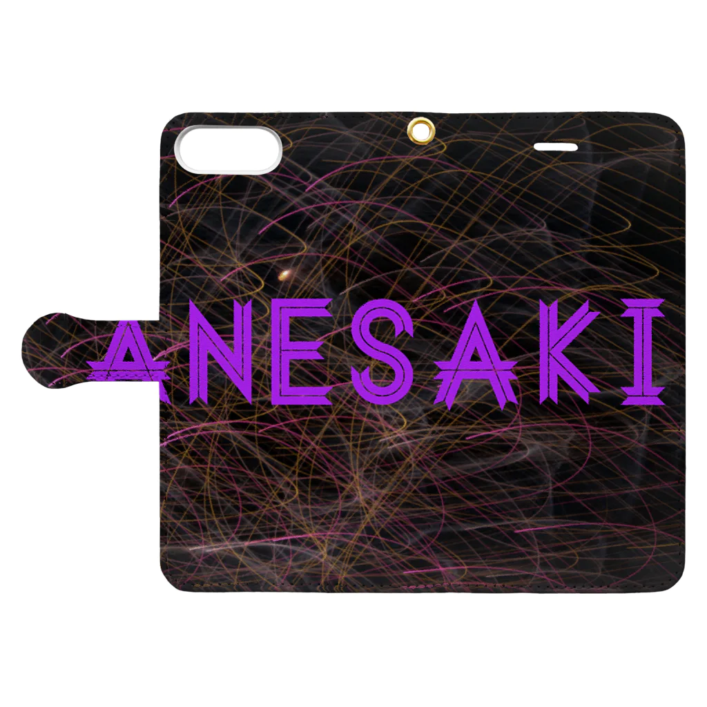 ≠fash¡onのAnesaki Book-Style Smartphone Case:Opened (outside)