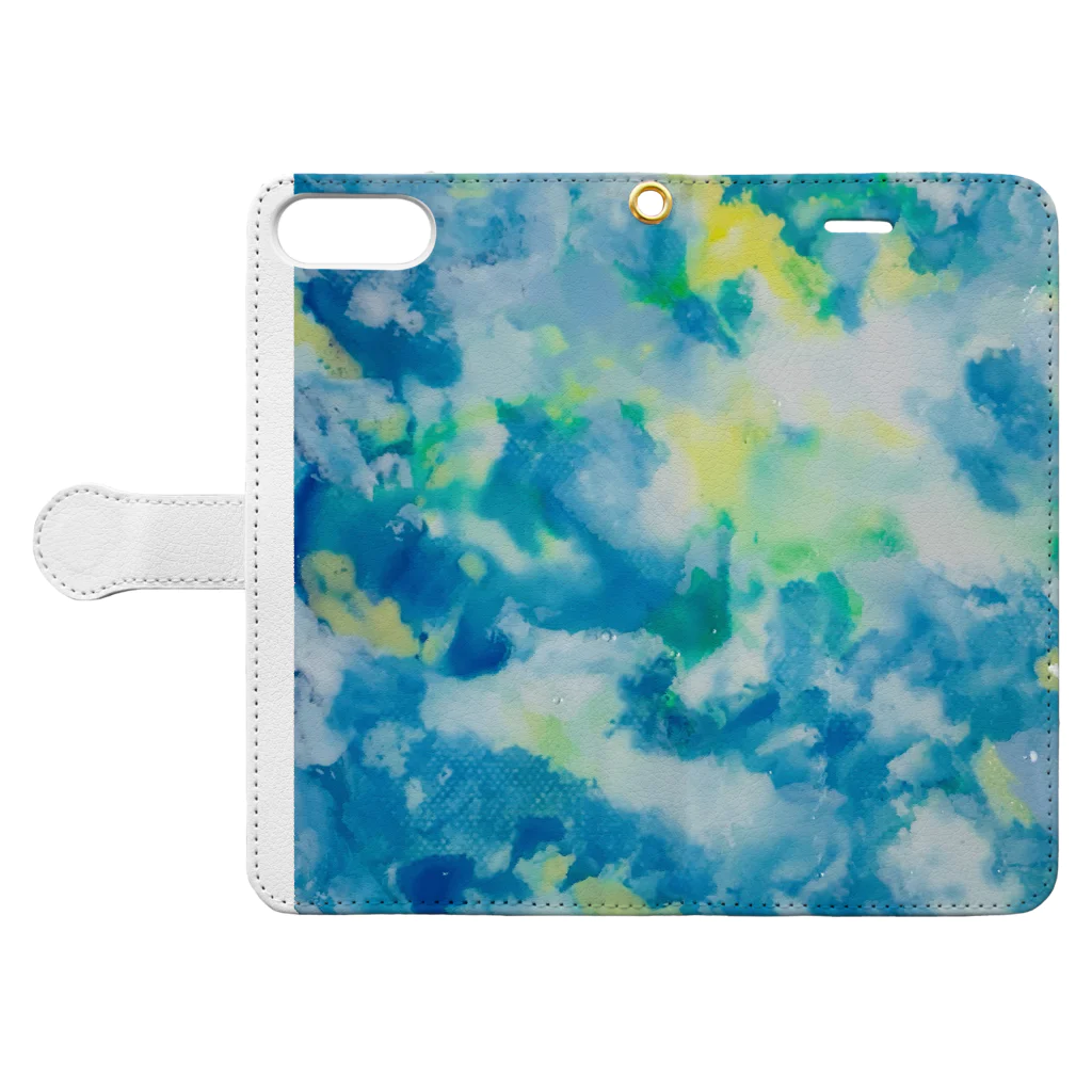 kany8ito(ｶﾆｴｲﾄ)のshine of the sea Book-Style Smartphone Case:Opened (outside)