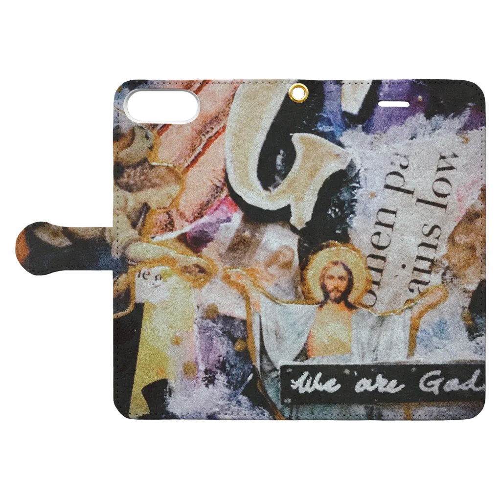 Chika ShinodaのWe are GODS. Book-Style Smartphone Case:Opened (outside)