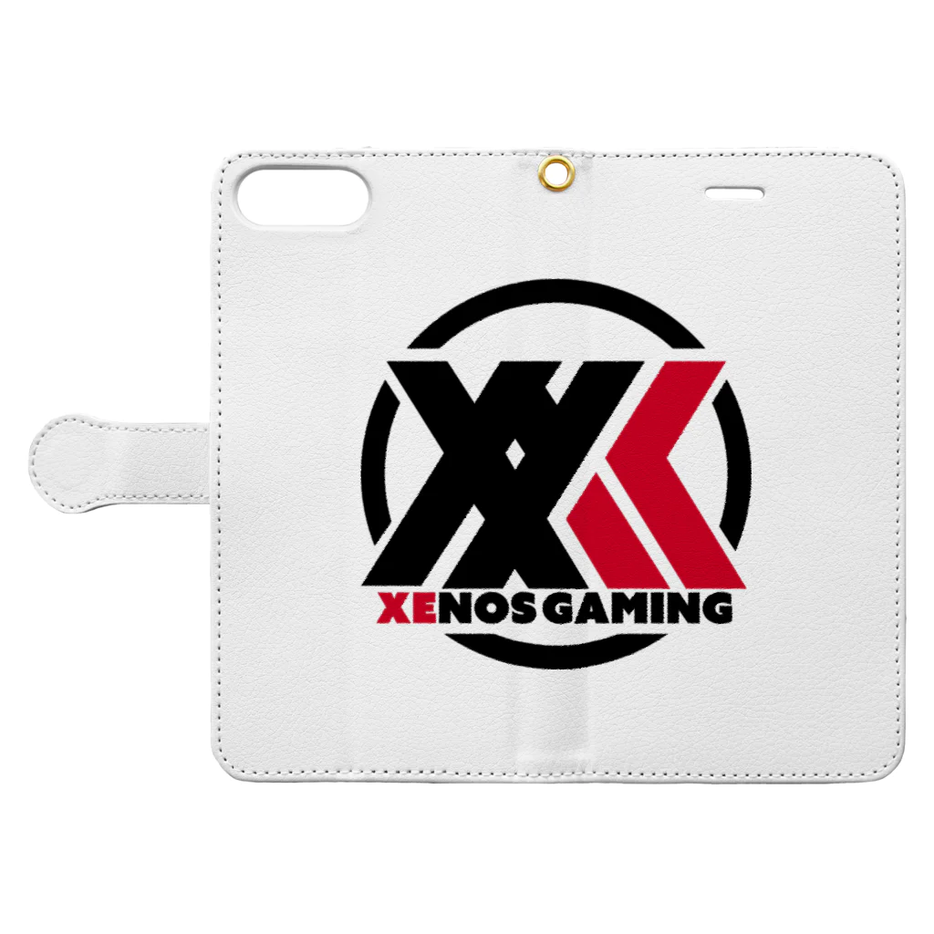 Xns.Spezie@すぺじーのXenos Gaming グッズ 手帳型スマホケースを開いた場合(外側)