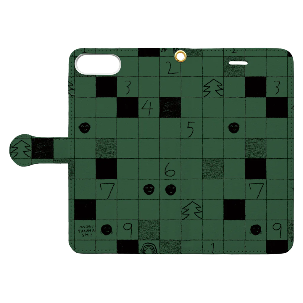 Mogu TakahashiのBoard Game (手帳型) Book-Style Smartphone Case:Opened (outside)