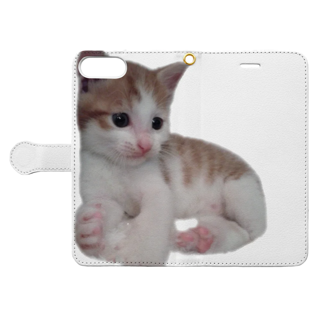 だっくのちびねこ Book-Style Smartphone Case:Opened (outside)