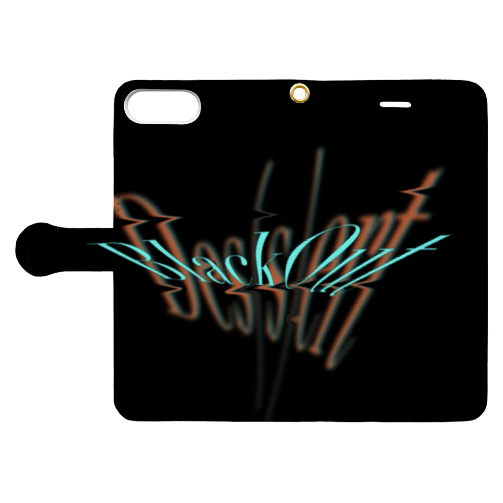 Ar.rows公式ショップのてちょー Book-Style Smartphone Case:Opened (outside)